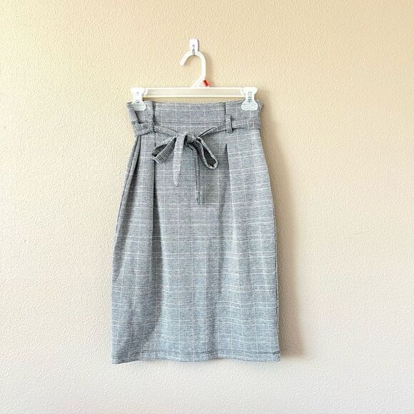 Max Studio Houndstooth Career Pencil Skirt - Picture 1 of 7